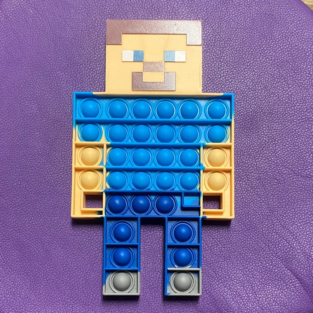 Steve Minecraft Pop It Toy